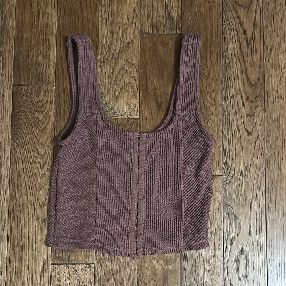 Cropped Mauve Tank Top